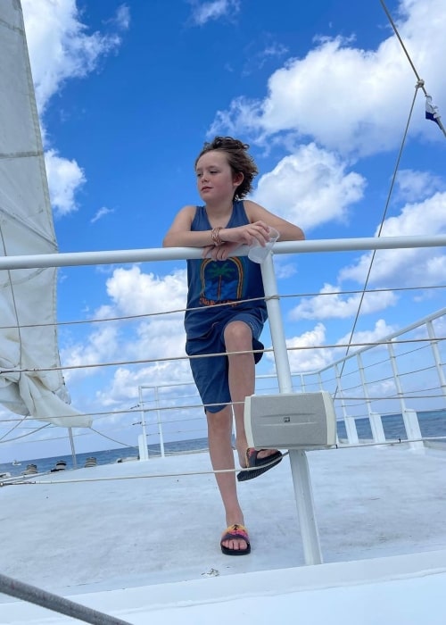Kade Skye as seen in a picture that was taken in March 2023, while sailing in the Caribbean