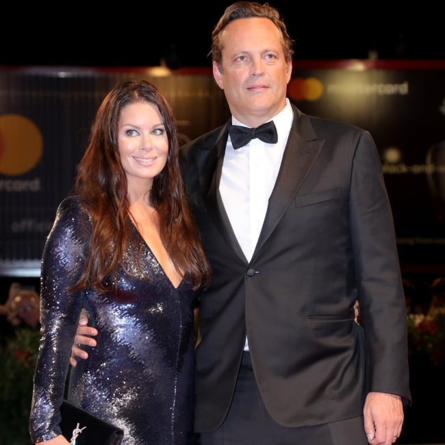 Kyla Weber as seen in a picture with her husband Vince Vaughn in 2022