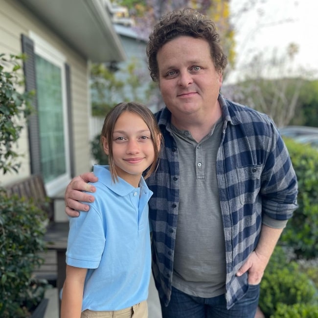 Maya Le Clark as seen in a picture with actor Patrick Renna in March 2022
