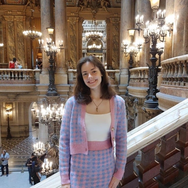 Meg Bellamy as seen in a picture that was taken in September 2022, at the Palais Garnier Opera House, Paris