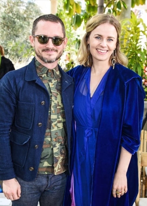 Mette-Marie Kongsved as seen in a picture with her beau Elijah Wood in the past