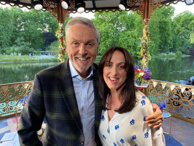 Natalie Cassidy as seen posing for an Instagram picture with Brian Conley in June 2022