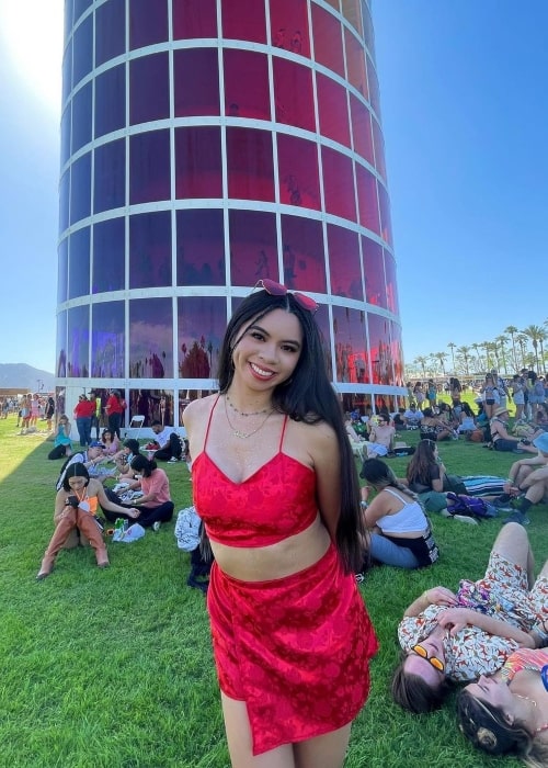 Rachel Javier as seen in a picture that was taken in April 2022, at Coachella