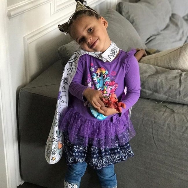 Riley Curry as seen in a picture that was taken in December 2016
