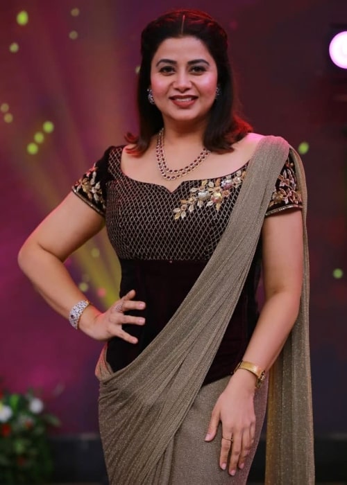 Sangeetha Krish as seen while posing for the camera in September 2021