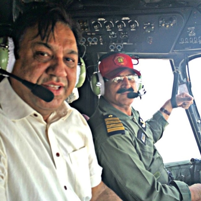 Sohail Ahmed as seen in a selfie taken while flying in June 2015