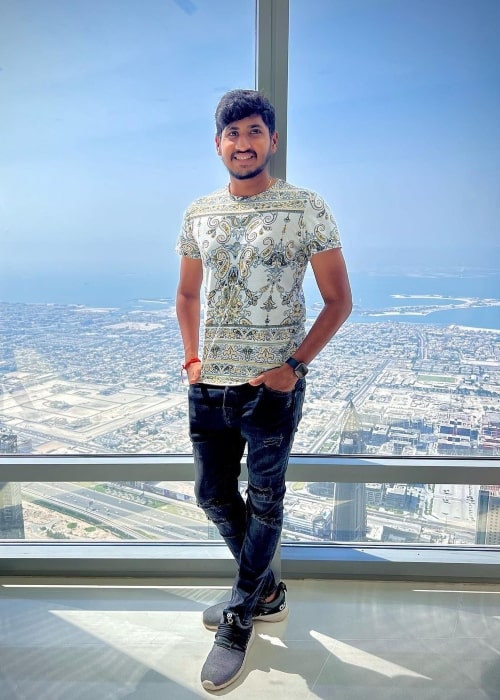 Yash Thakur as seen in a picture that was taken in November 2021, at the Burj Khalifa