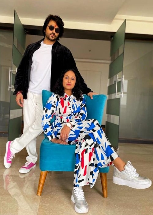 Actress Archana Taide and Ashish Sharma in a picture that was taken in March 2023