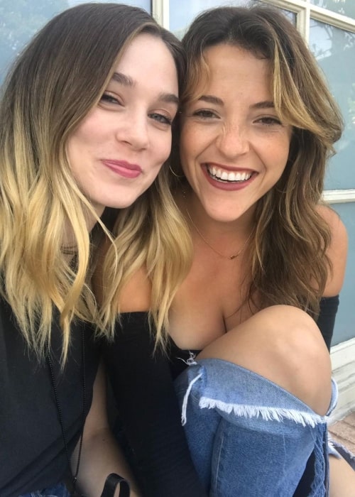 Actress Tessa Mossey and Paula Brancati as seen in a selfie that was taken in October 2019
