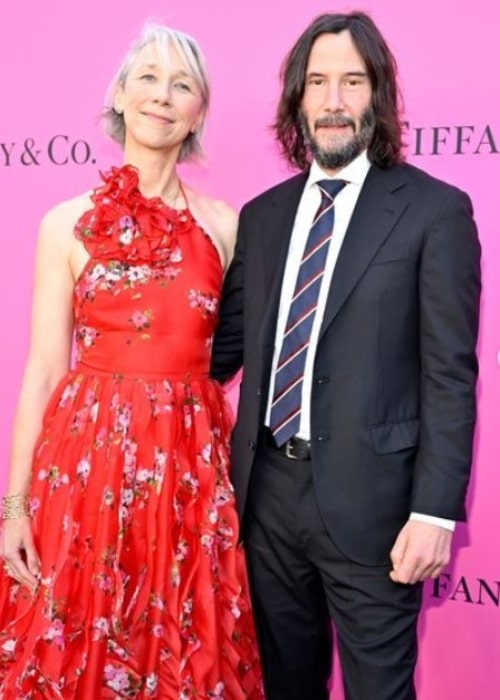 Alexandra Grant and Keanu Reeves, as seen in March 2023