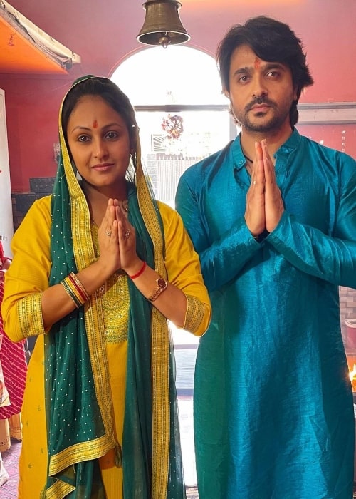 Ashish Sharma as seen in a picture with his wife Archana Taide in April 2023