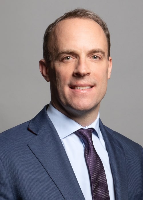 Dominic Raab as seen in his official portrait in 2020