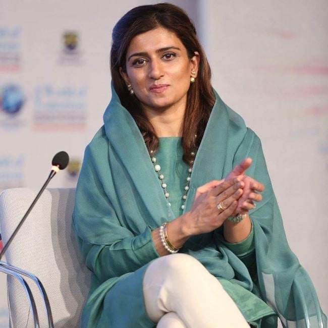 Hina Rabbani Khar as seen in a picture that was taken in October 2017