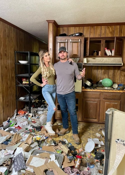 Joshua Hall and Christina as seen in a picture that was taken while renovating in Leipers Fork, Tennessee in December 2022