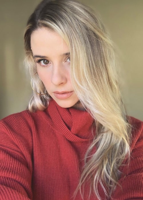 Melissa Schuman as seen while taking a selfie in October 2019