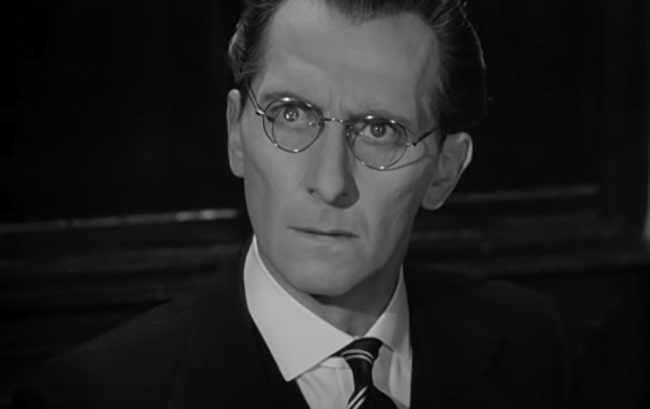 Peter Cushing as seen in 'Cash On Demand' (1961)