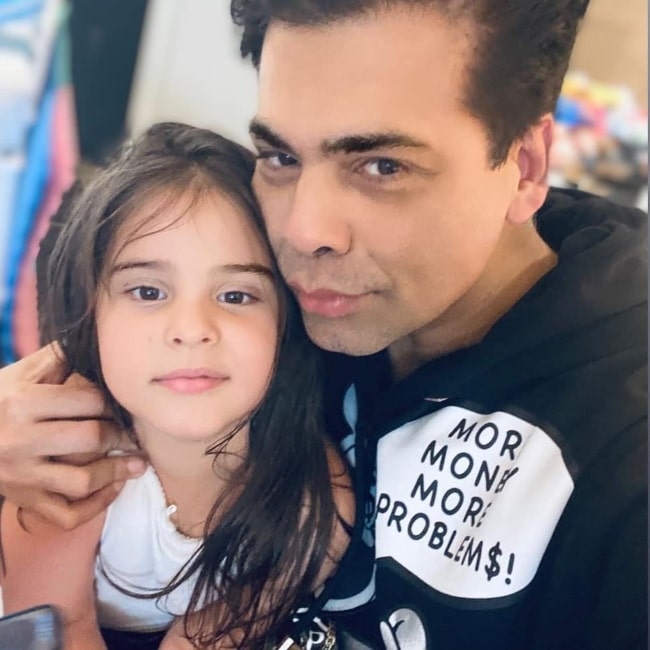 Roohi Johar as seen in a selfie with her father Karan that was taken in September 2021