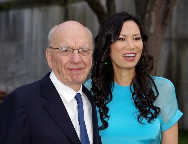 Rupert Murdoch and his 3rd wife, Wendi Murdoch, at the Vanity Fair party celebrating the 10th anniversary of the Tribeca Film Festival in 2011