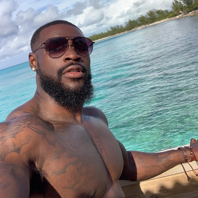 Shawn Wells as seen in a selfie that was taken on the Caribbean Ocean in February 2020
