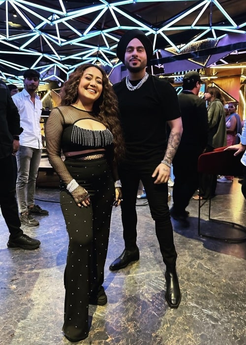 Singhsta as seen in a picture with singer Neha Kakkar in March 2023