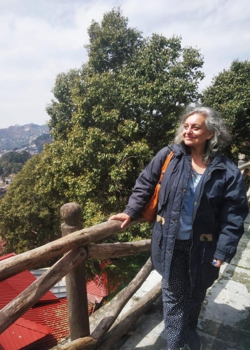 Sohaila Kapur as seen in a picture taken in Landour, Uttarakhand in March 2023