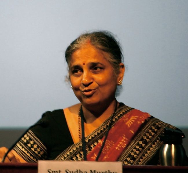 Sudha Murthy as seen in January 2010