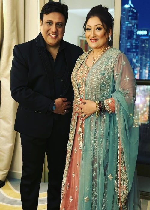 Sunita Ahuja as seen in a picture with her husband Govinda in Dubai in March 2023