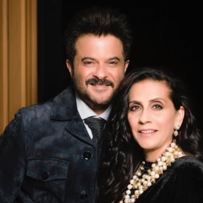 Sunita Kapoor as seen in a picture with her husband Anil Kapoor in the past