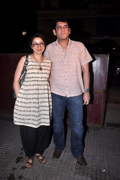 Tisca Chopra as seen with her husband at the screening of Gang Of Wasseypur in 2012