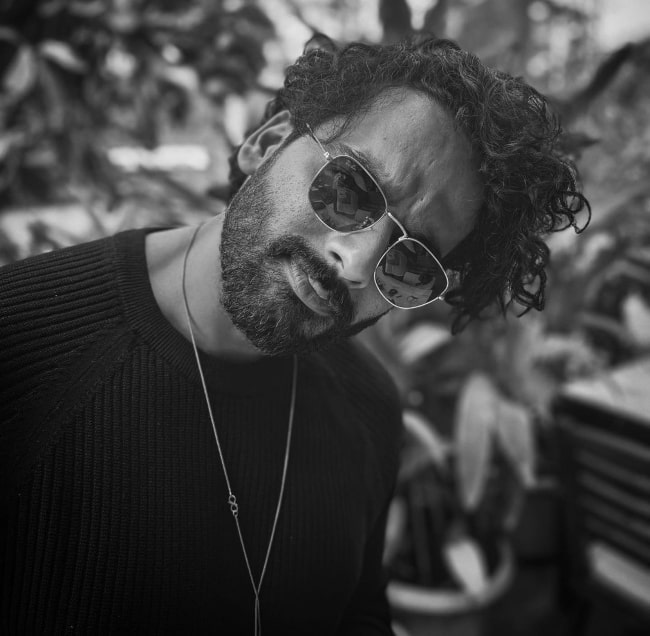 Vaibhav Raj Gupta as seen in a black-and-white picture in November 2022