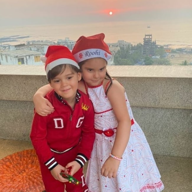 Yash Johar as seen in a picture with his sister Roohi Johar in December 2020