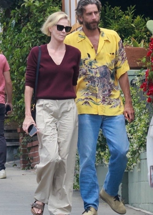 Alex Dimitrijevic as seen in a picture with Charlize Theron while on a lunch date in May 2023