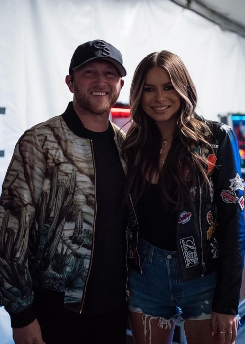 Courtney Little as seen in a picture with her beau Cole Swindell in Scottsdale, Arizona in February 2022