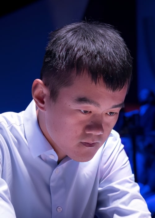 Ding Liren as seen in a picture that was taken at the Tata Steel Chess Tournament in January 2023