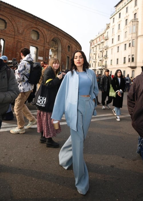 Fatima Al-Momen as seen in a picture that was taken at a fashion event in Milano, Italia in February 2023