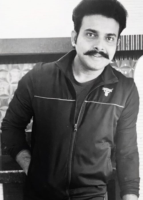 Getup Srinu as seen in a black-and-white picture in April 2023
