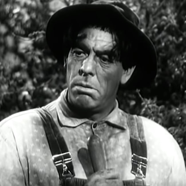 Glenn Strange in a cropped screenshot from his appearance in The Mad Monster (1942)