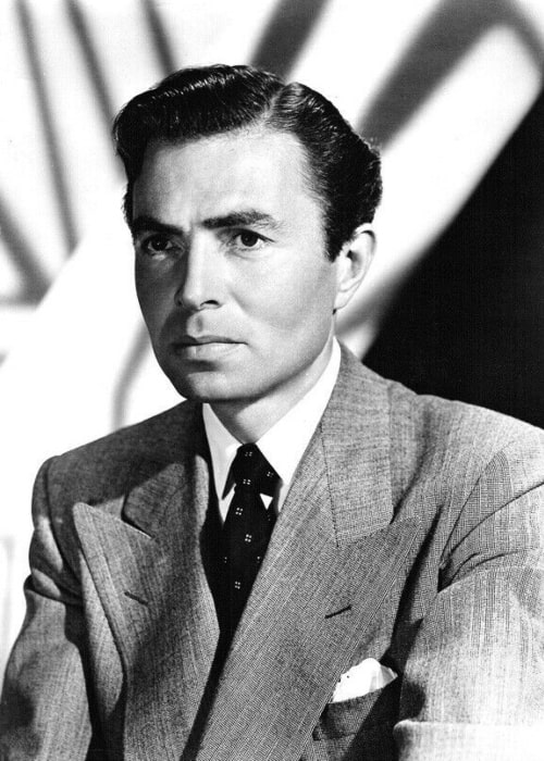 James Mason as seen in a studio publicity photo in the 1940s
