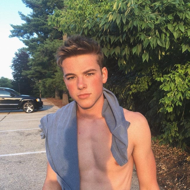 James Neese as seen in a shirtless picture that was taken in July 2018