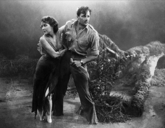 Joel McCrea and Fay Wray in a screenshot from 'The Most Dangerous Game' (1932)