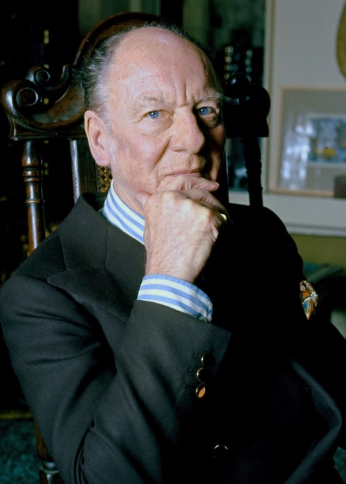 John Gielgud as seen while posing for the camera in 1973