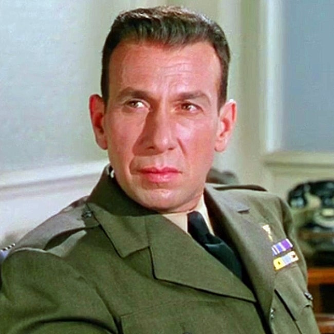 José Ferrer as Lieutenant Barney Greenwald in a screenshot from the 1954 film 'The Caine Mutiny'