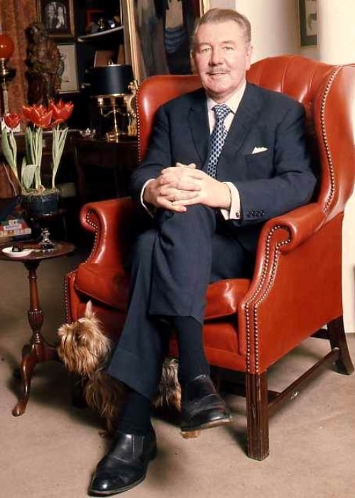 Michael Redgrave as seen while posing for the camera in 1973
