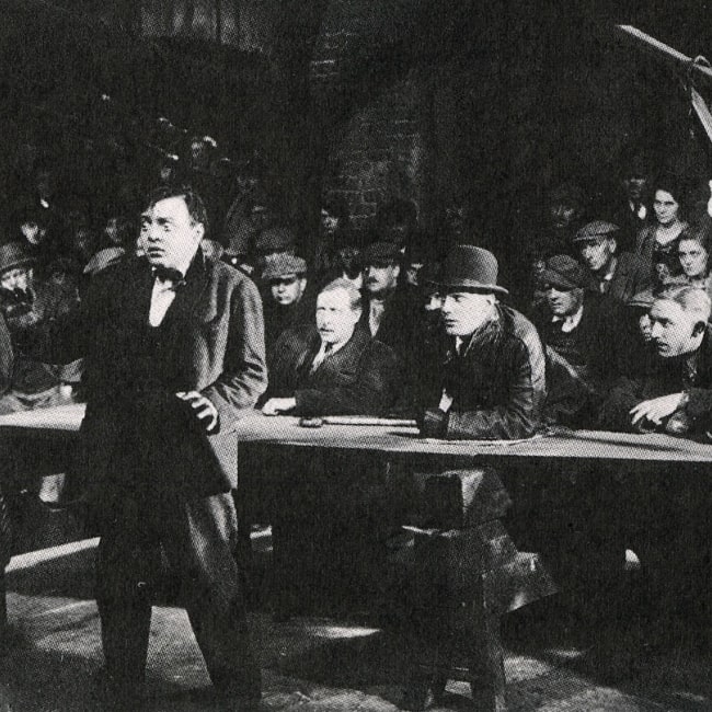 Peter Lorre (Front Left) while acting in the film M in 1931