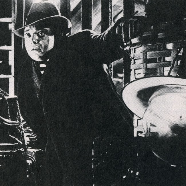 Peter Lorre as seen in a depiction of him acting in the film M in 1931