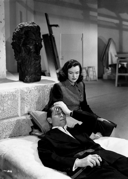 Publicity still of Ella Raines and Franchot Tone in the 1944 film, Phantom Lady