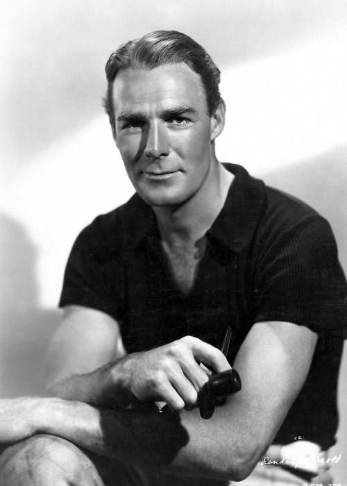 Randolph Scott in a publicity photo that was taken in the early 1930s