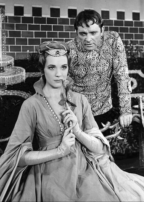 Richard Burton as pictured with Julie Andrews in the original Broadway production of Camelot