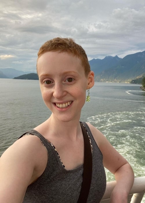 Samantha Weinstein as seen in a selfie that was taken in August 2022, at Horseshoe Bay