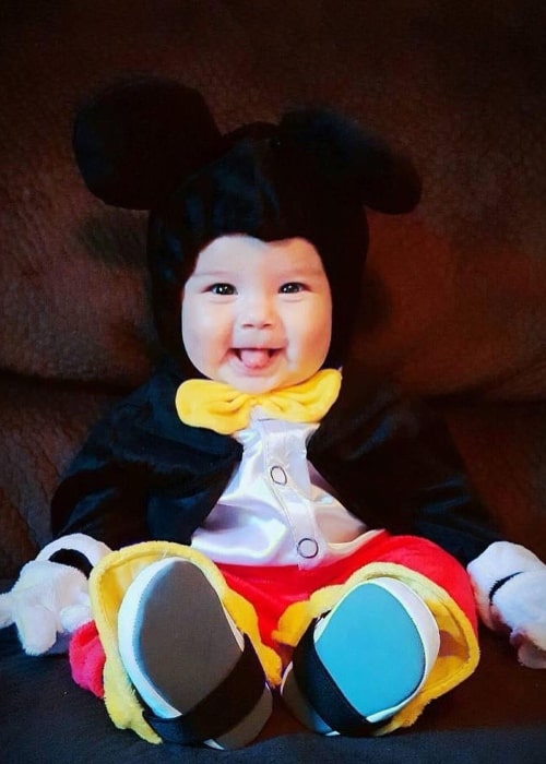 Sebastian Aguilar as seen in a picture dressed as Mickey Mouse
